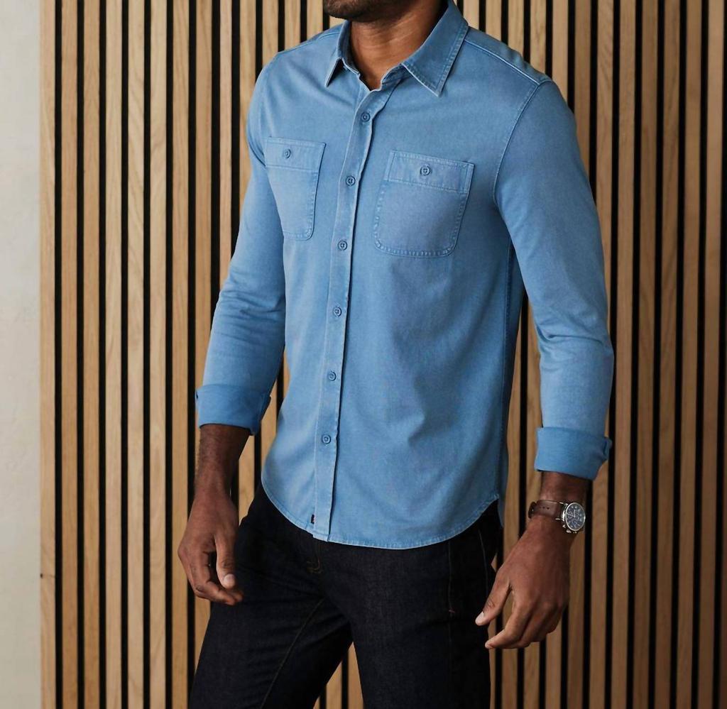 The Normal Brand The Normal Brand - Lennox Jersey Button Up Shirt
