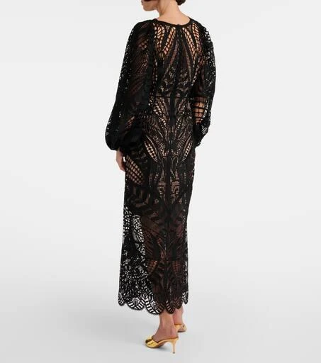 Farm Rio Nature guipure lace maxi dress 3