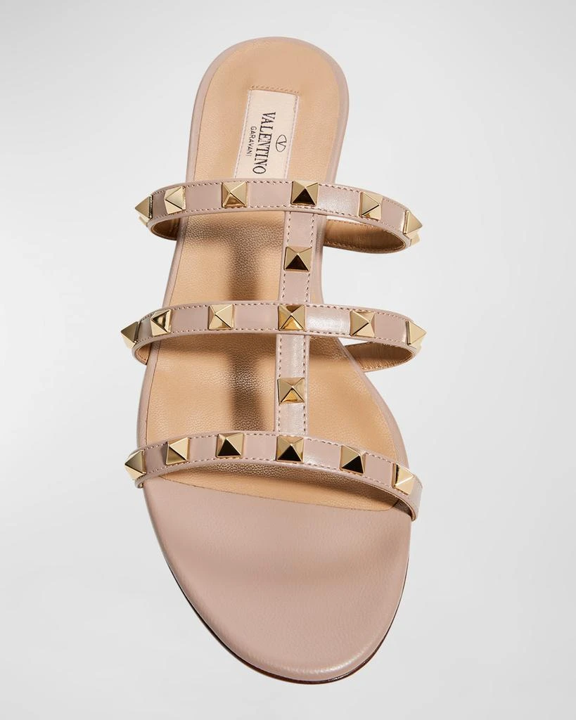 Valentino Rockstud Caged Flat Slide Sandals 5