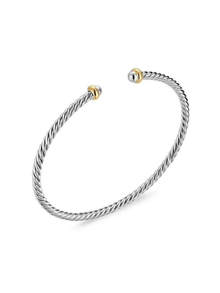 David Yurman Micro Cable Flex Bracelet in Sterling Silver 2