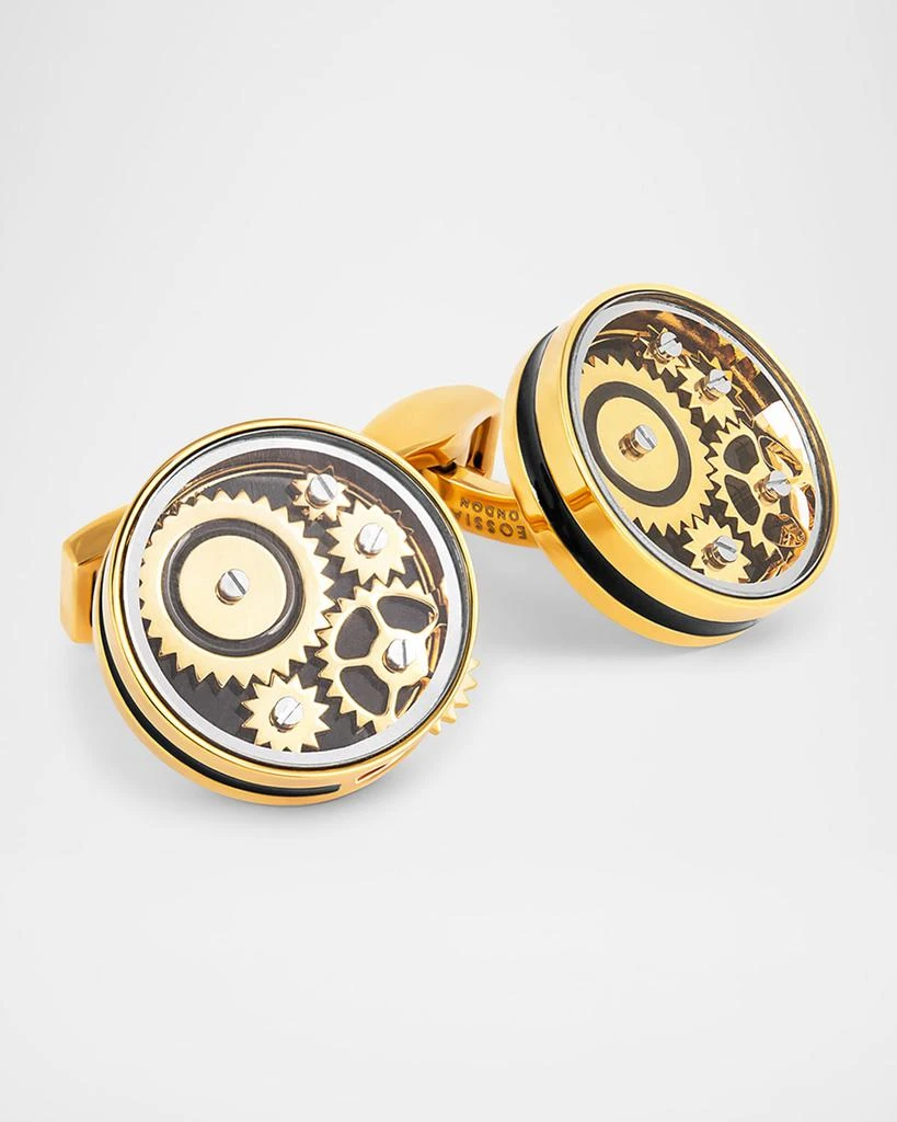 Tateossian Men
s Spinning Gear Carousel Cufflinks