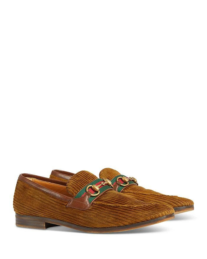 Gucci Men's Corduroy Horsebit Loafers 4