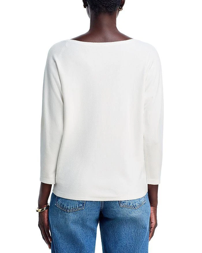 Sioni Floral Embroidered Dolman Sleeve Sweater 3