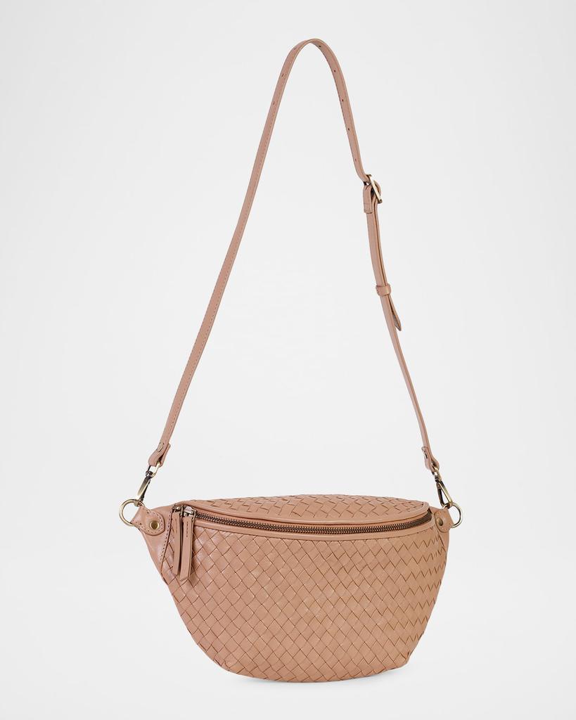 Rafe Alex Sling Woven Leather Shoulder Bag