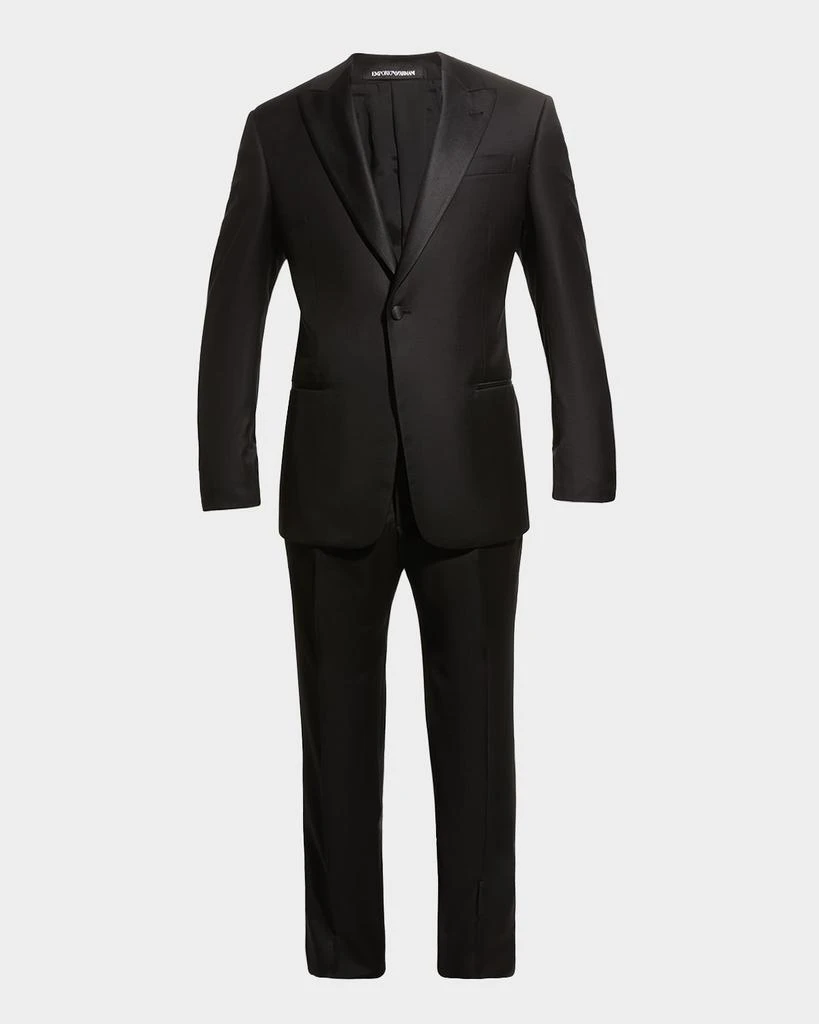 Emporio Armani Men's Solid Peak-Lapel Tuxedo 1