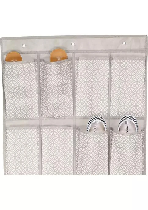 Simplify Boho 20 Pocket  Shoe Organizer In Grey 3