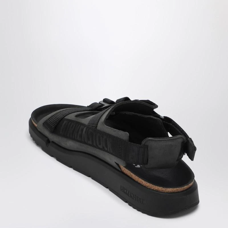 Birkenstock Black Shinjuku sandal in natural leather and tissue 4
