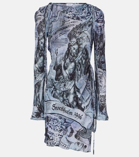 Acne Studios Printed wrap dress 1