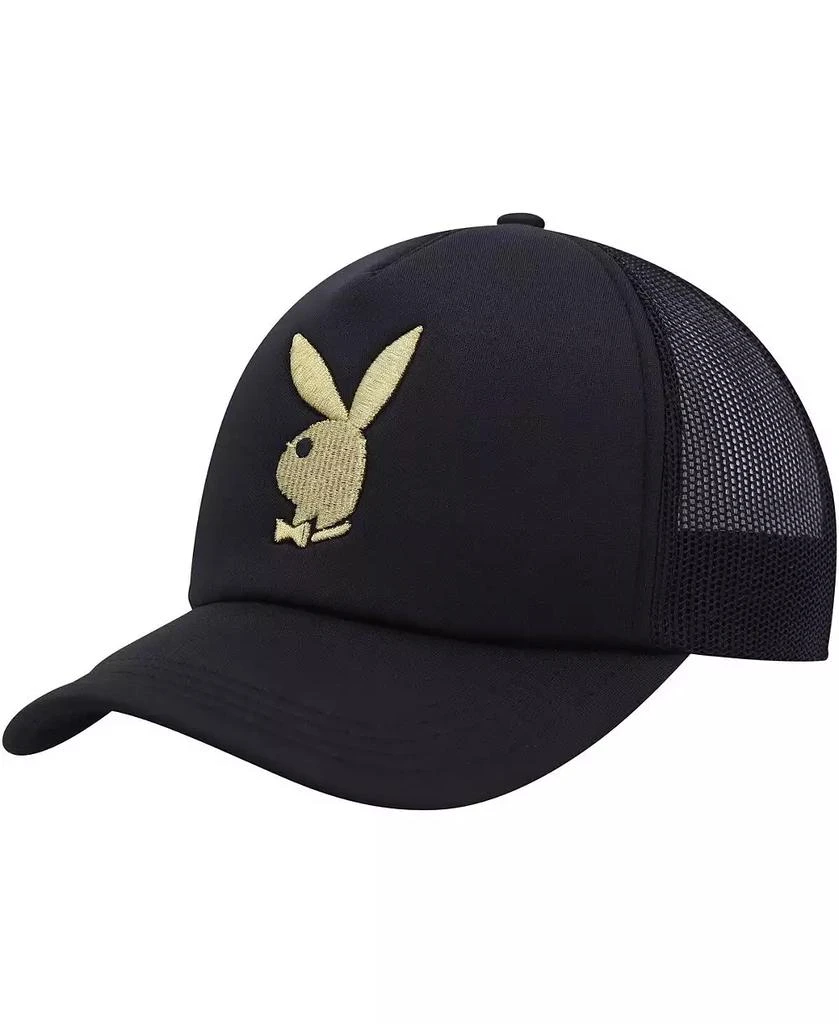 Playboy Men's Black Foam Trucker Snapback Hat 1