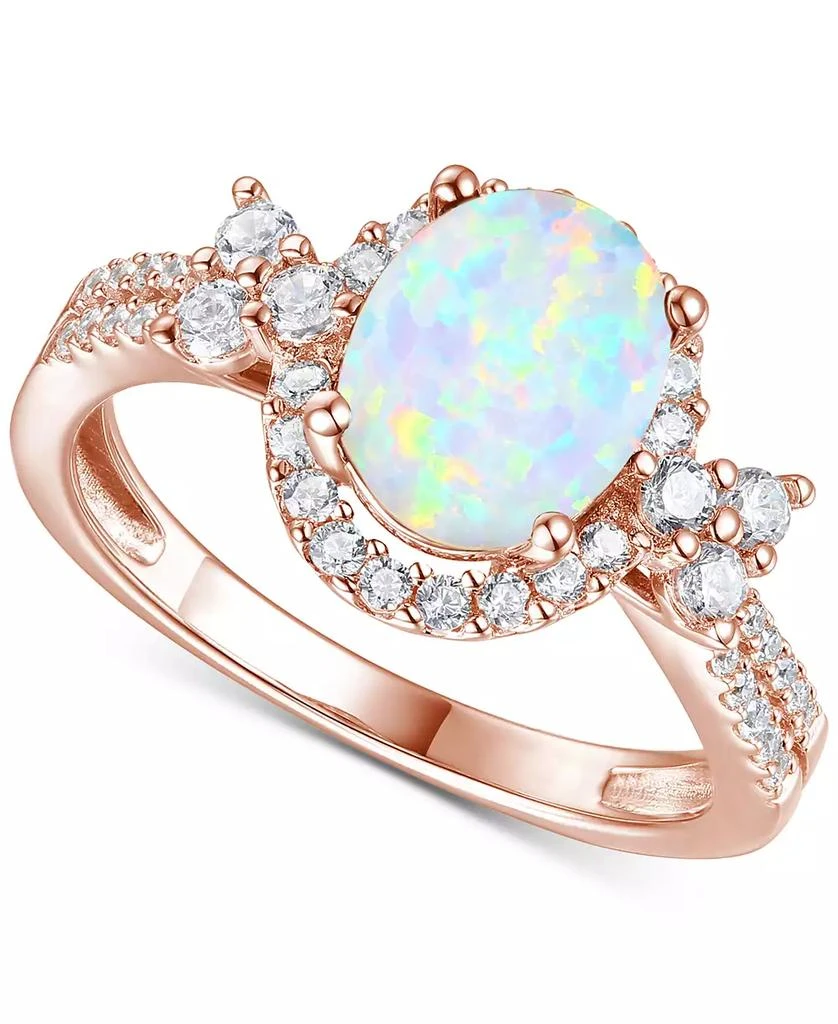 Macy
s Amethyst (1-1/2 ct. t.w.) 
Lab-Grown White Sapphire (1/2 ct. t.w.) Halo Statement Ring in 14k Gold-Plated Sterling Silver