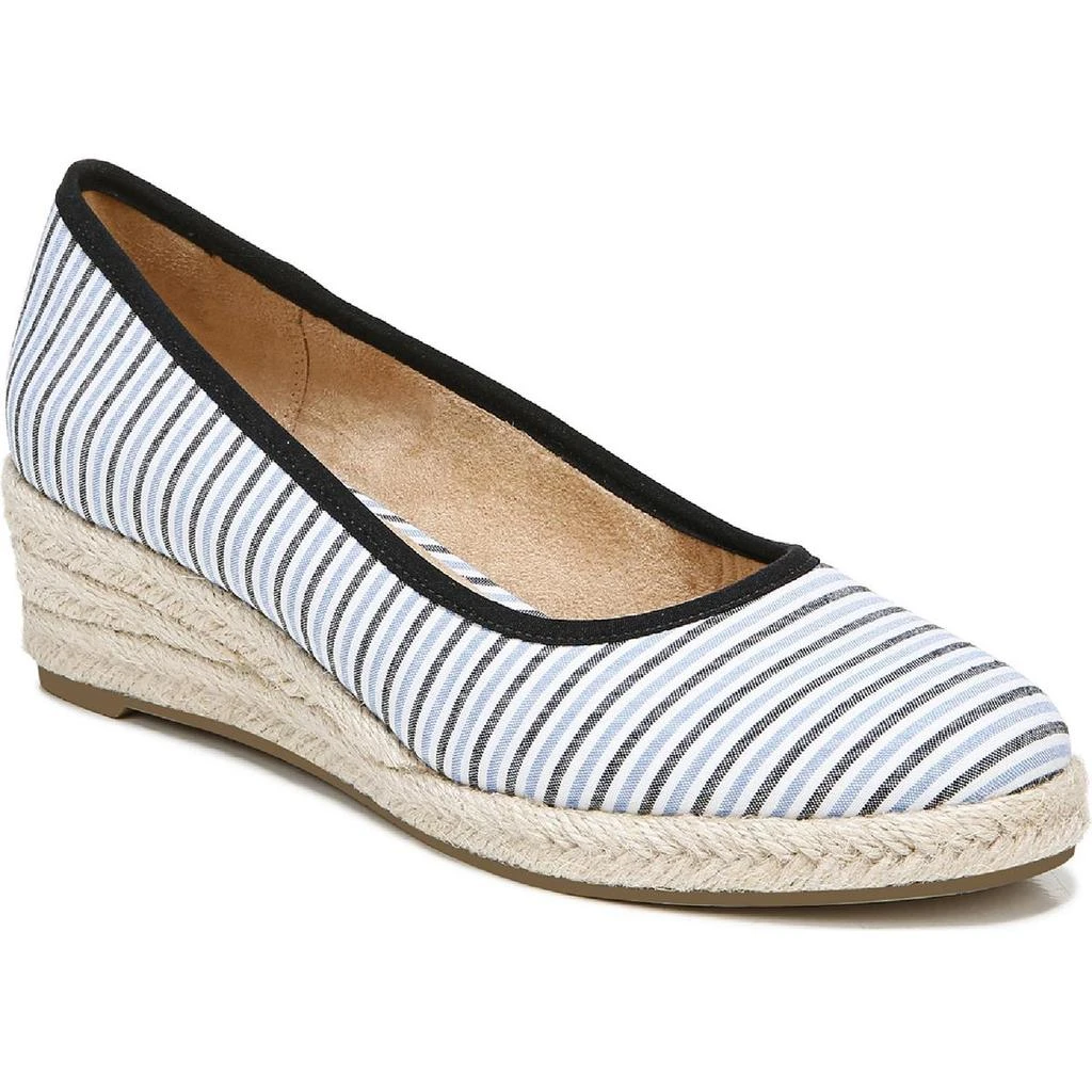 LifeStride Womens Striped Espadrille Wedge Heels 1