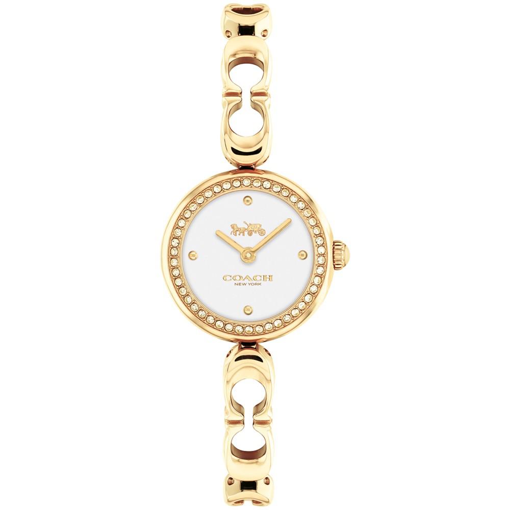 COACH Women's Gracie Quartz Gold-Tone Stainless Steel Bangle Watch 23mm
