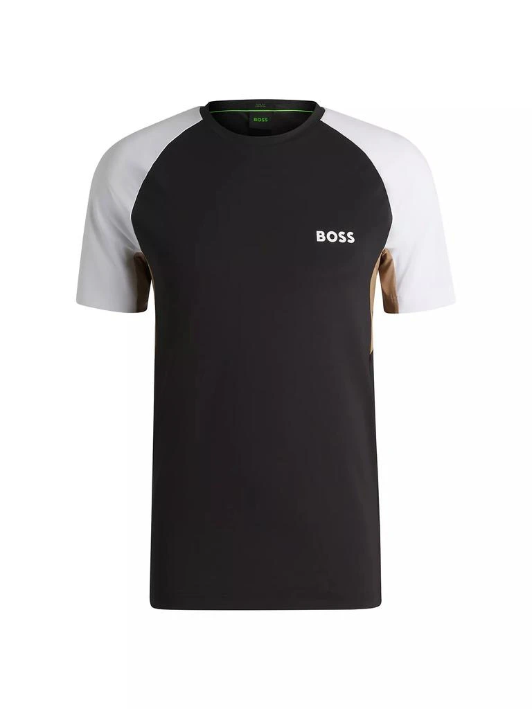 Hugo Boss Active Color-Blocked T-Shirt in Moisture-Wicking Fabric 1