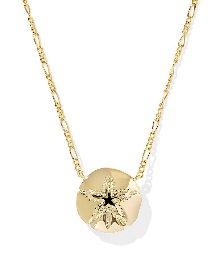 Kendra Scott Sand Dollar Natural Mother of Pearl Short Pendant Necklace, 17.4"-20.4"