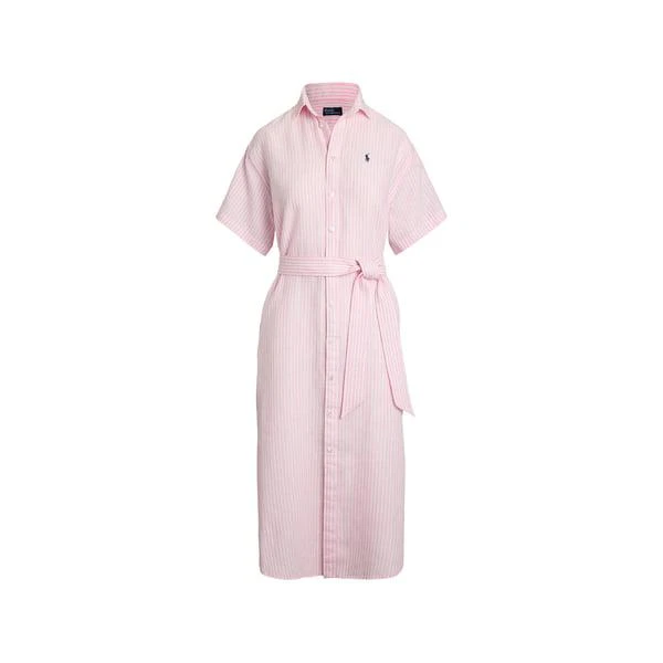 Ralph Lauren Midi linen shirt dress - Shirts - Free Shipping - BeyondStyle
