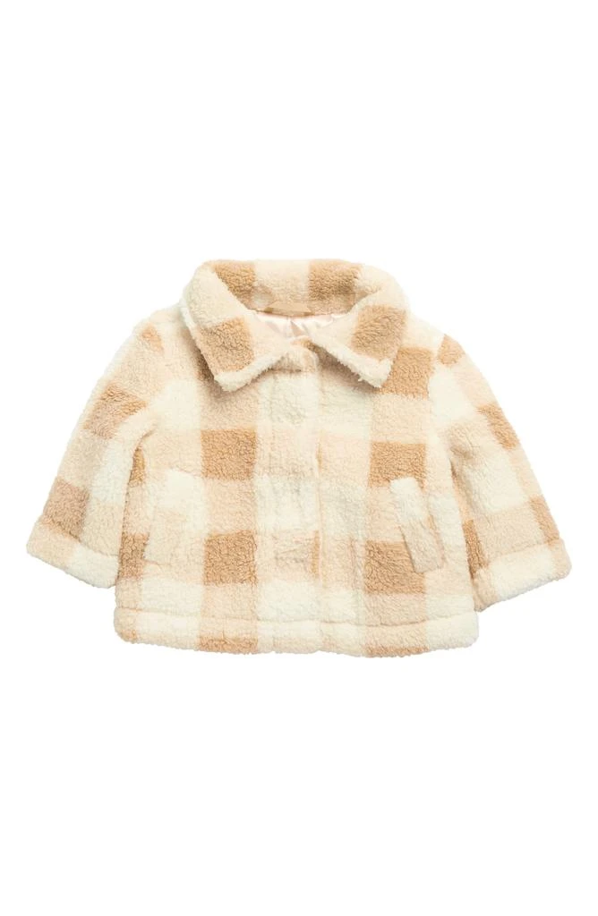 Urban Republic Gingham Faux Shearling Shacket 1