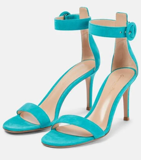Gianvito Rossi Portofino 85 suede sandals 5