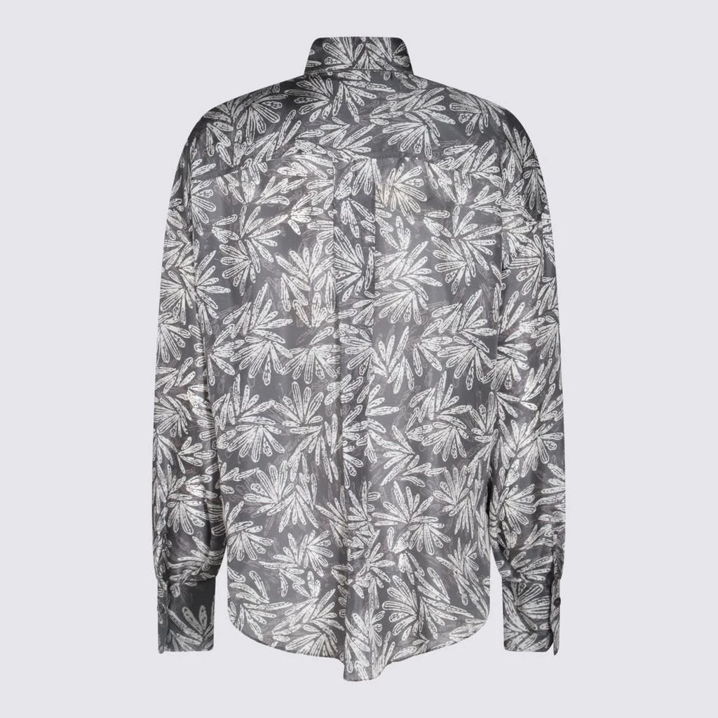 Brunello Cucinelli Grey Silk Shirt 2