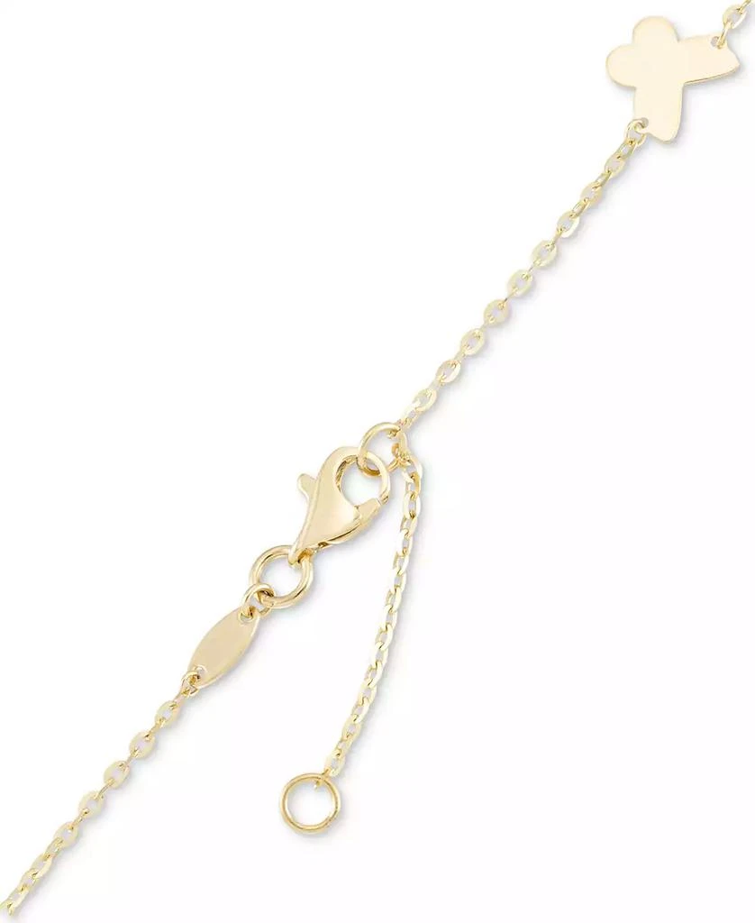 Macy
s Polished Butterfly Ankle Bracelet in 10k Gold 2