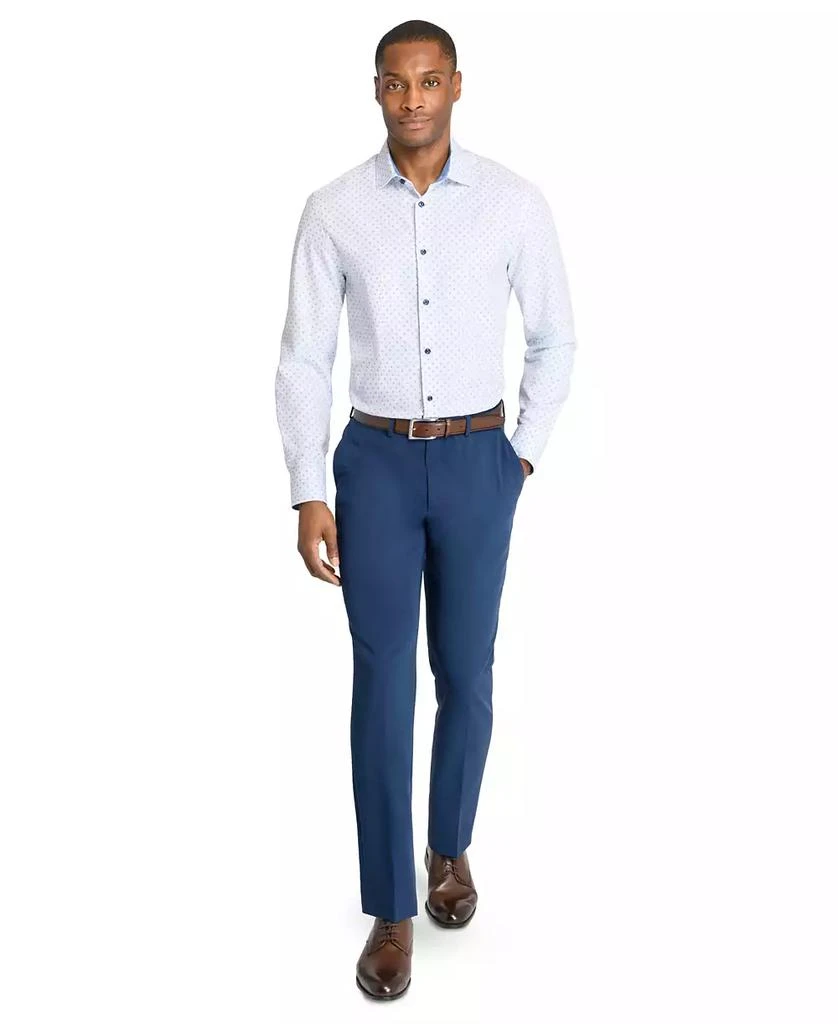 ConStruct Men’s Recycled Slim Fit Micro Geo 4-Way Stretch Performance Dress Shirt 5