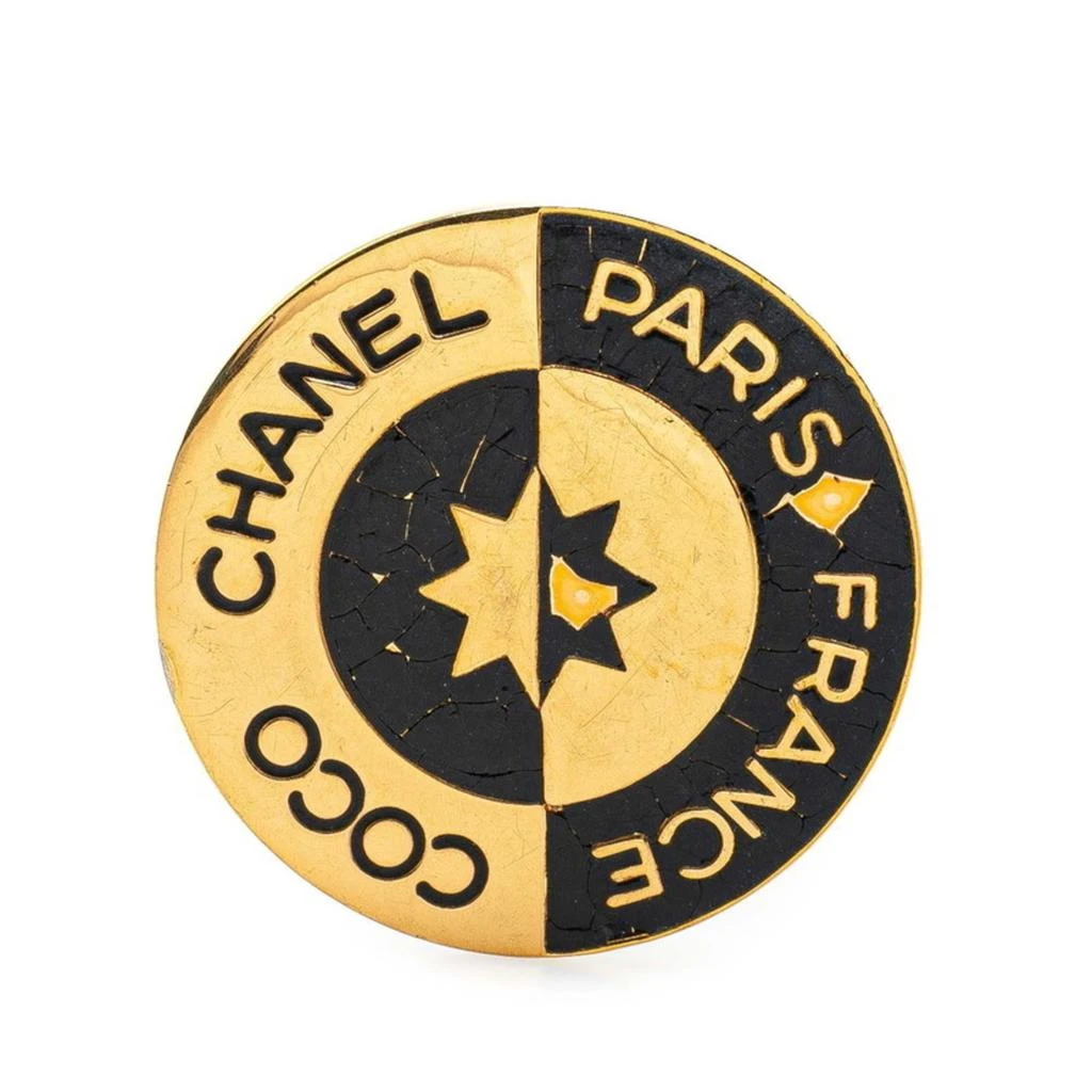 Chanel gold gold Plating Brooch (Pre-Owned)