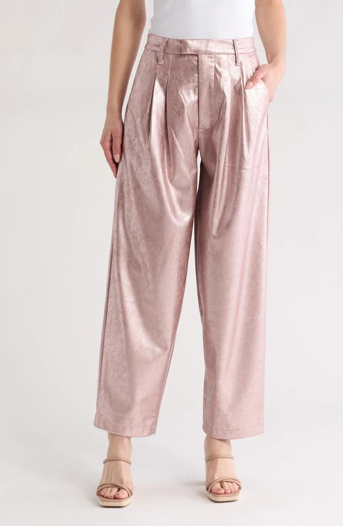 MOTHER The Pleated Metallic Starlet Pants 1