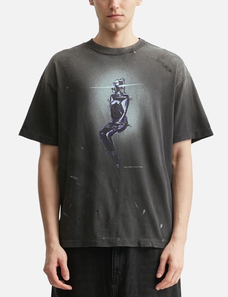SAINT Mxxxxxx Sorayama 空山基 XL Saint Mxxxxxx x Hajime Sorayama T-Shirt Faded Black Men's - SS22 - US