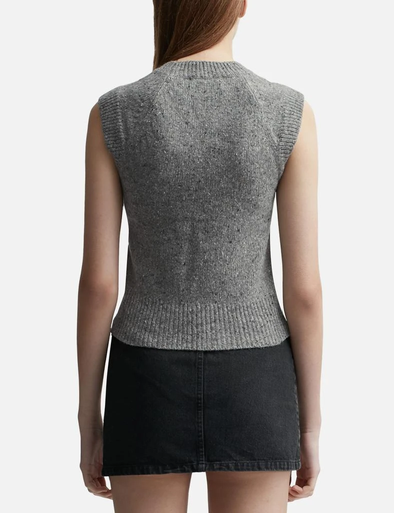 AMI Ami Embroidery Sleeveless Sweater 3