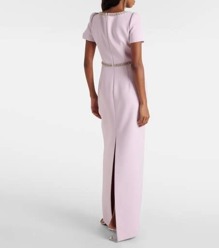 Self Portrait Crystal-embellished crêpe gown 3