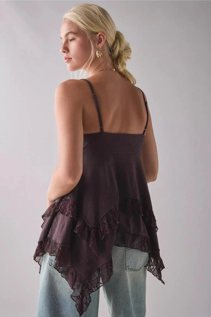 Kimchi Blue Kimchi Blue Asterid Lace Trim Asymmetric Babydoll Cami 5