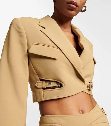 Dion Lee Interlock belted cropped blazer 4