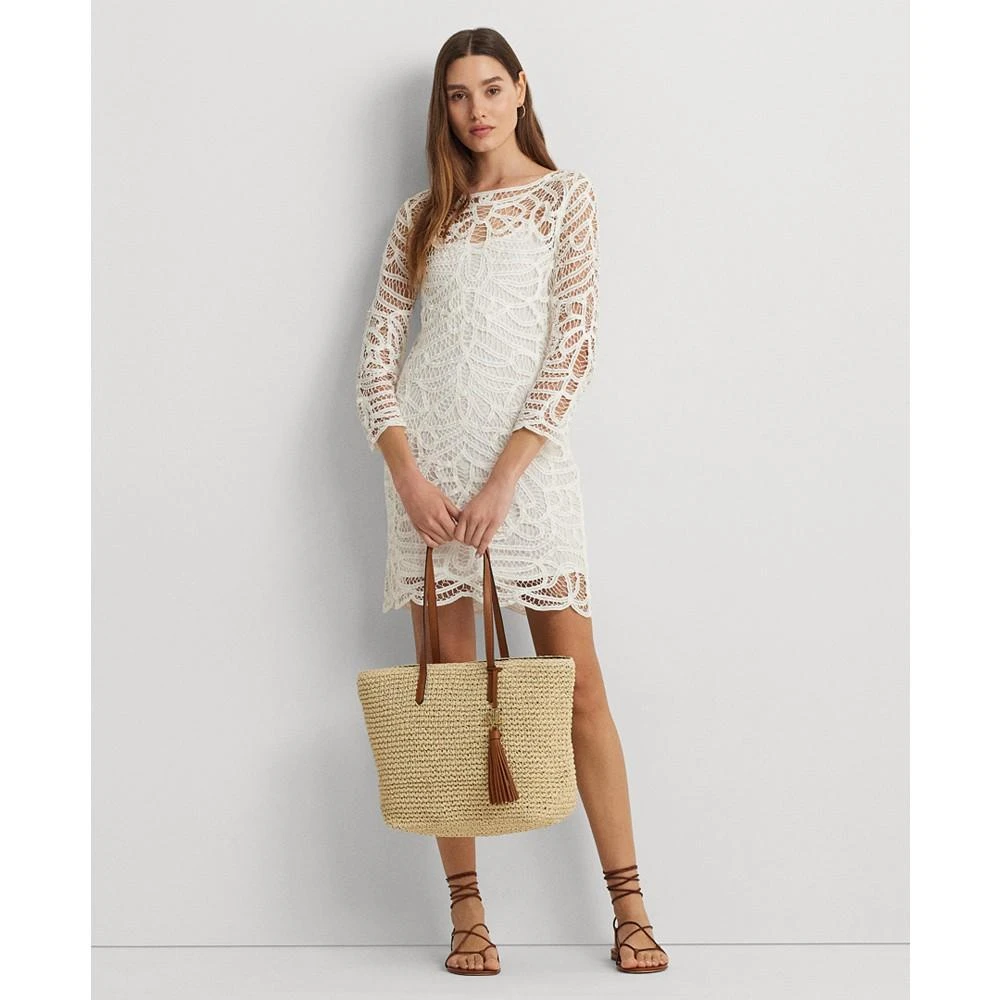 ralph lauren lace sheath dress Ralph Lauren Collection Lace-embroidered Minidress