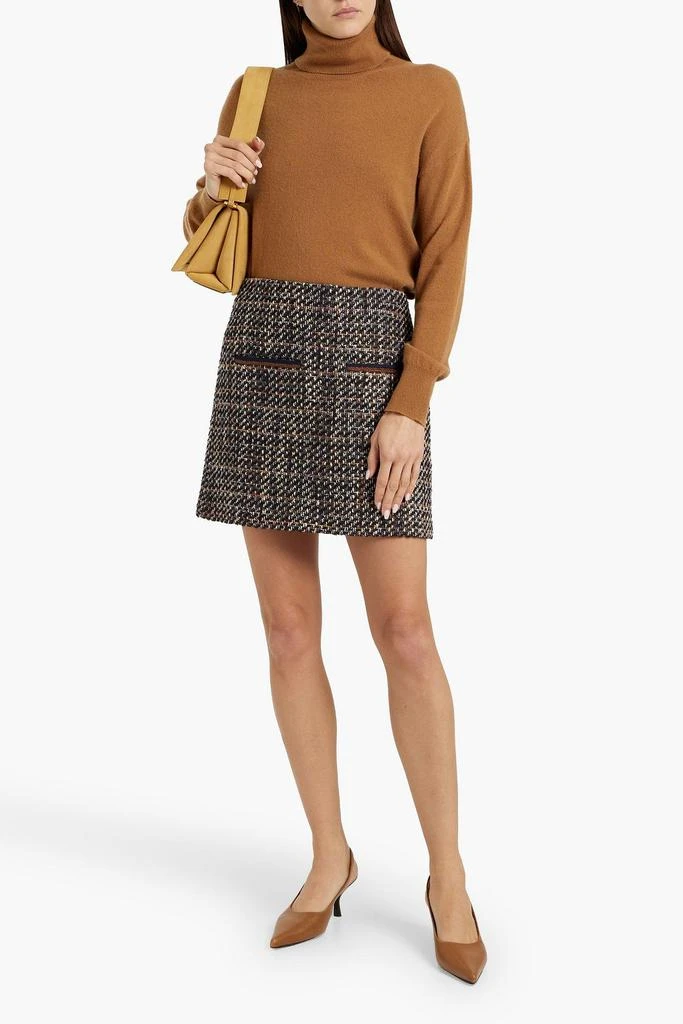 VERONICA BEARD Perry metallic tweed mini skirt 2