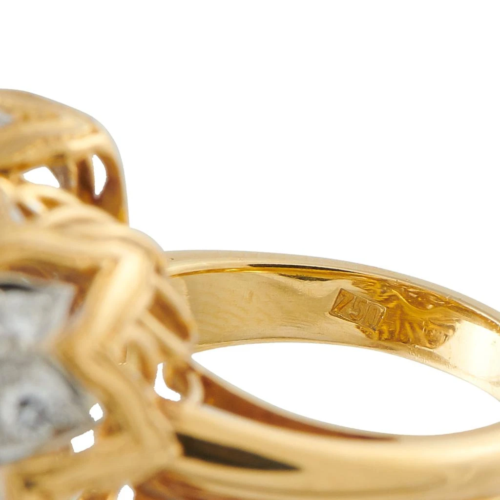 LB Exclusive 18K Yellow Gold 1.65ct Diamond and Emerald Ring MF13-011526 4