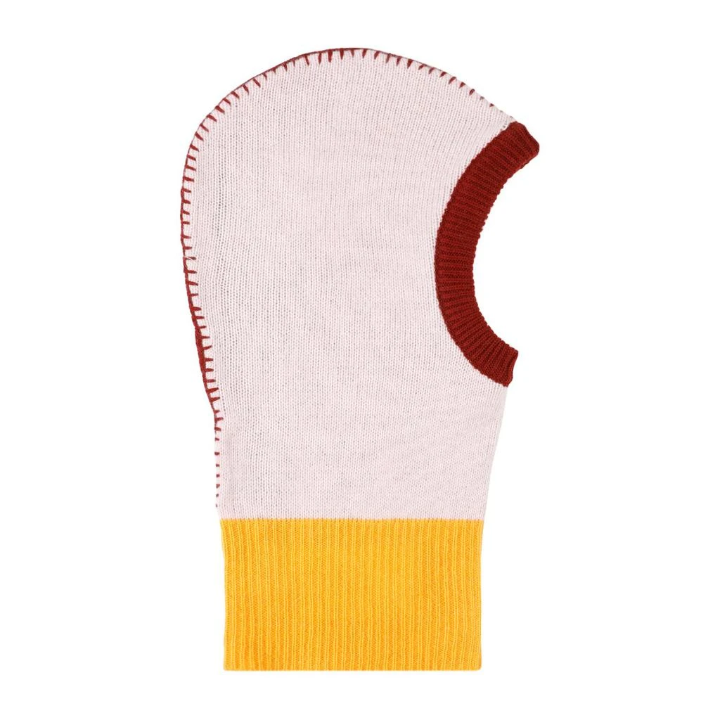 MARNI COLOUR-BLOCK CASHMERE BALACLAVA 1