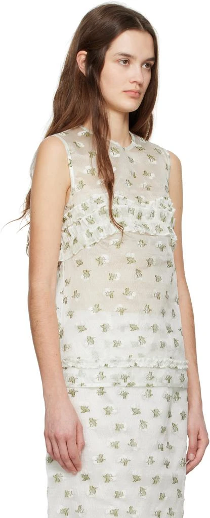 CECILIE BAHNSEN White Oksana Tank Top 2