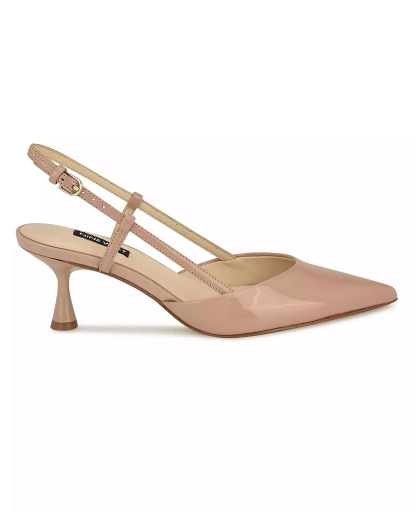 Nine West Women's Rhonda Kitten Heel Slingback Pumps