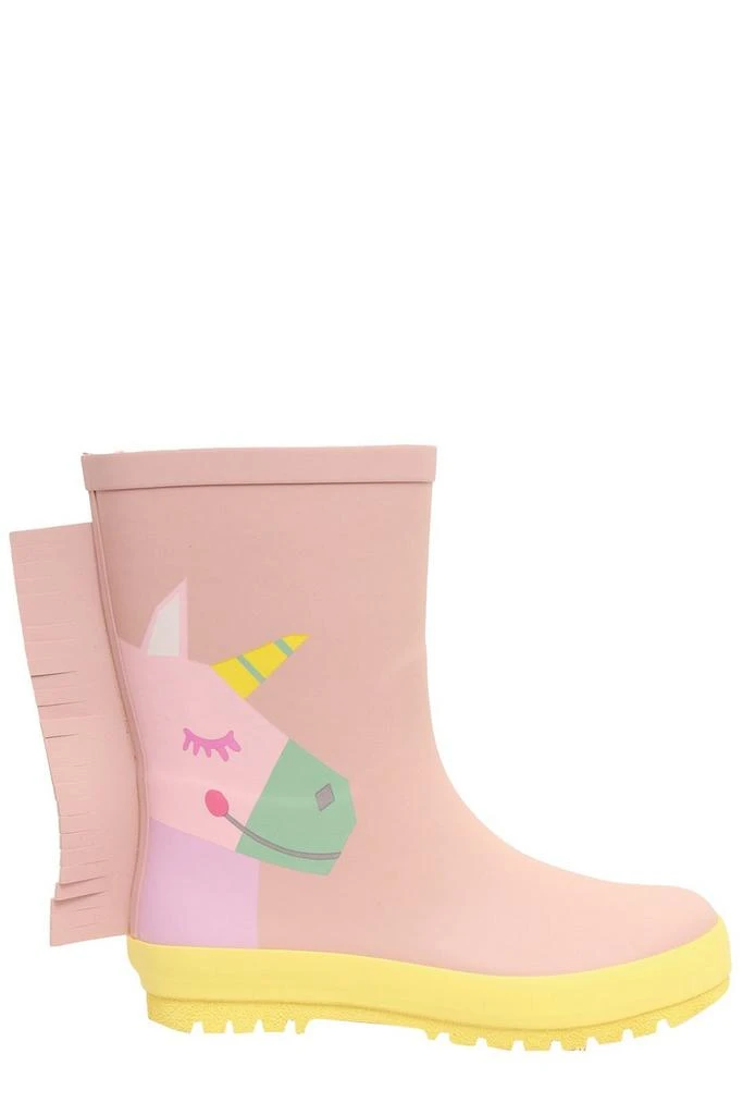 Stella McCartney Stella McCartney Kids Unicorn-Printed Fringed Slip-On Wellies 1