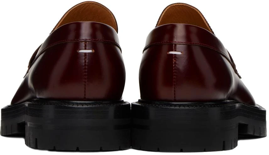 MAISON MARGIELA Burgundy Tabi County Loafers 2
