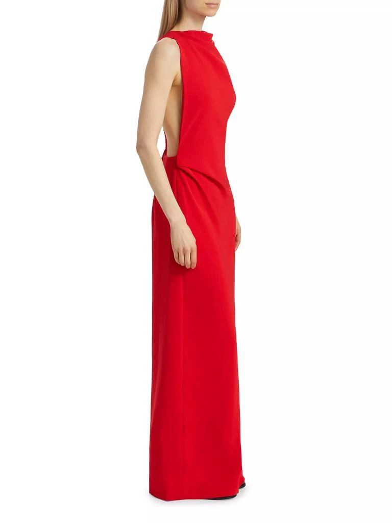 Proenza Schouler Crepe Twist-Back Gown 4