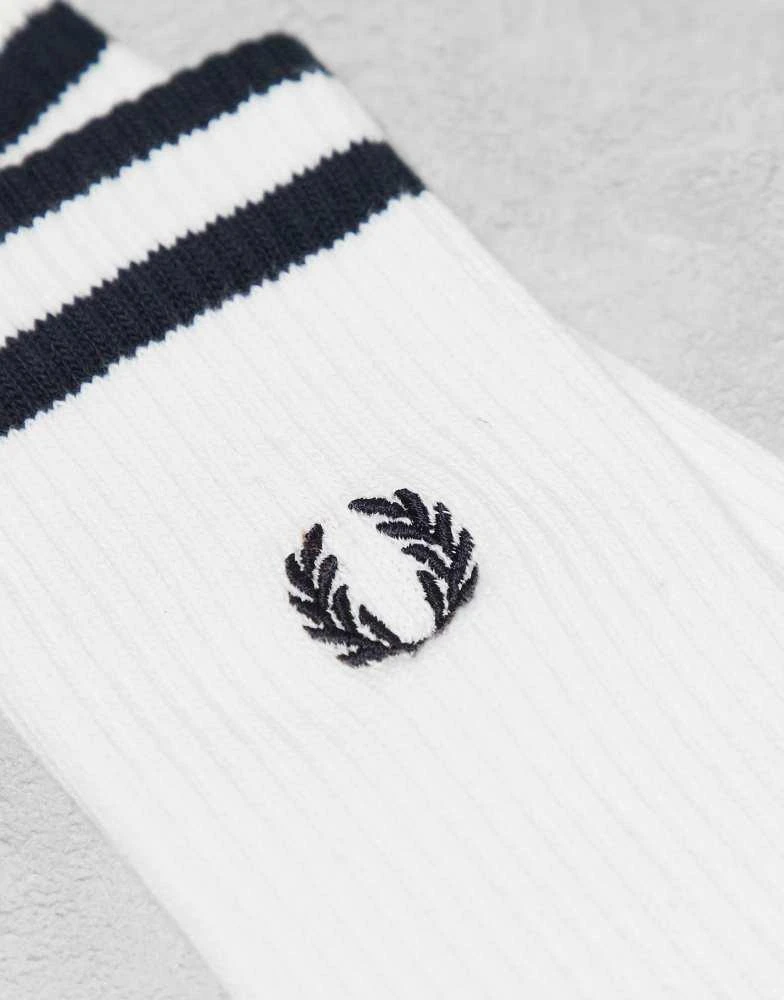 Fred Perry Fred Perry tennis socks in white/black 3