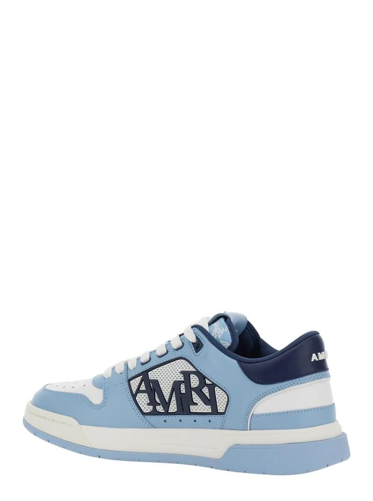 AMIRI Light Blue  Low Top Sneakers With Contrasting Logo Lettering In Cotton Man 3