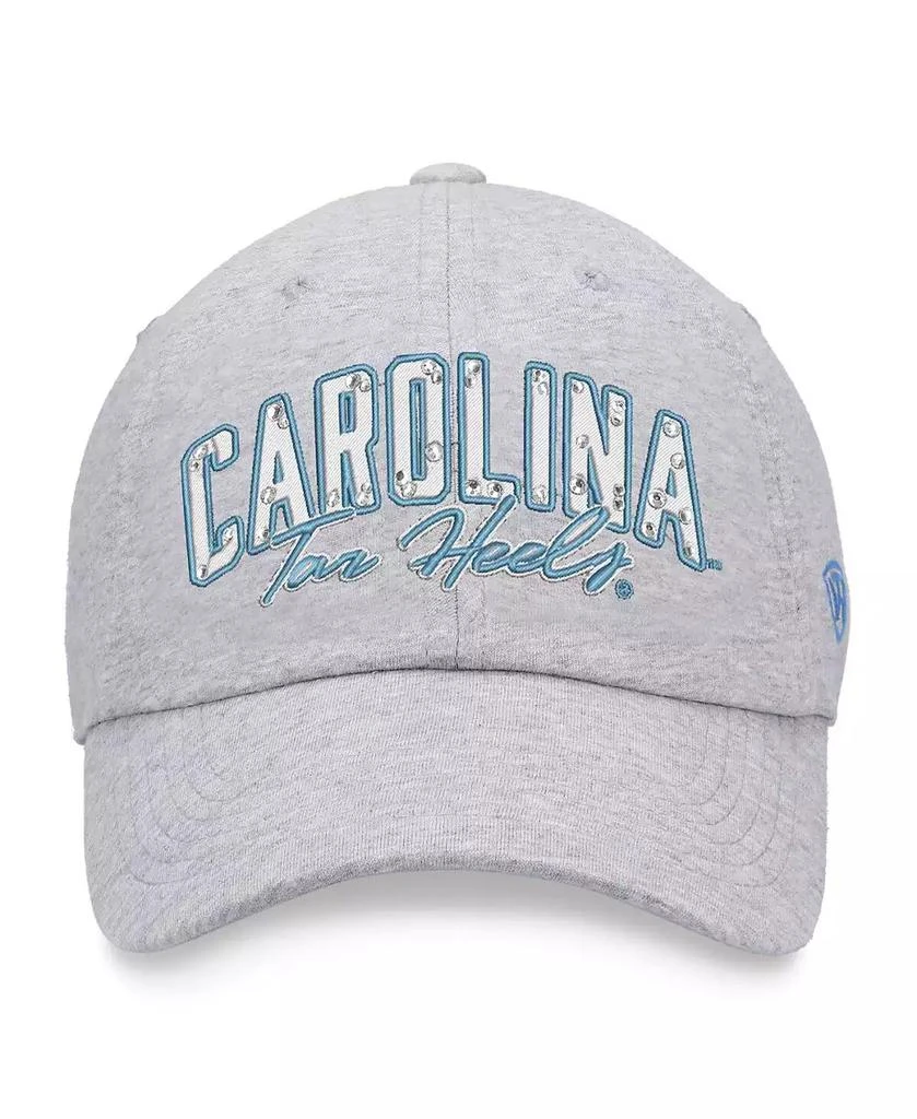 Top of the World Women's Heathered Gray North Carolina Tar Heels Christy Adjustable Hat 3