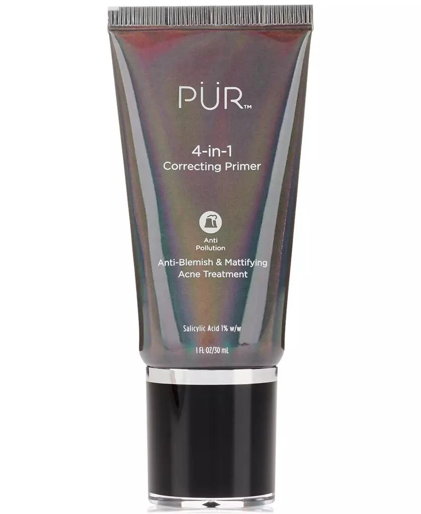 PÜR 4-In-1 Correcting Primer Anti-Blemish & Mattifying Acne Treatment, 1 oz. 1