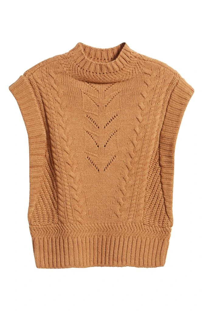 Wit & Wisdom Cable Stitch Mock Neck Sweater Vest 5