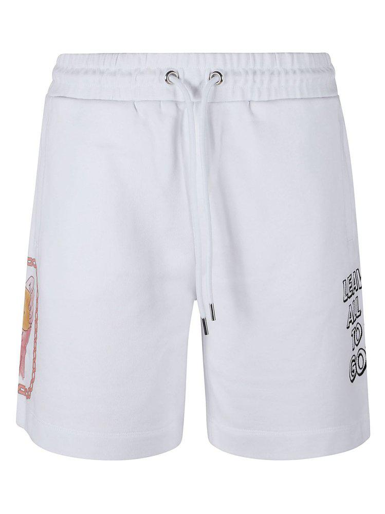 Iceberg Iceberg Roma Printed Drawstring Shorts