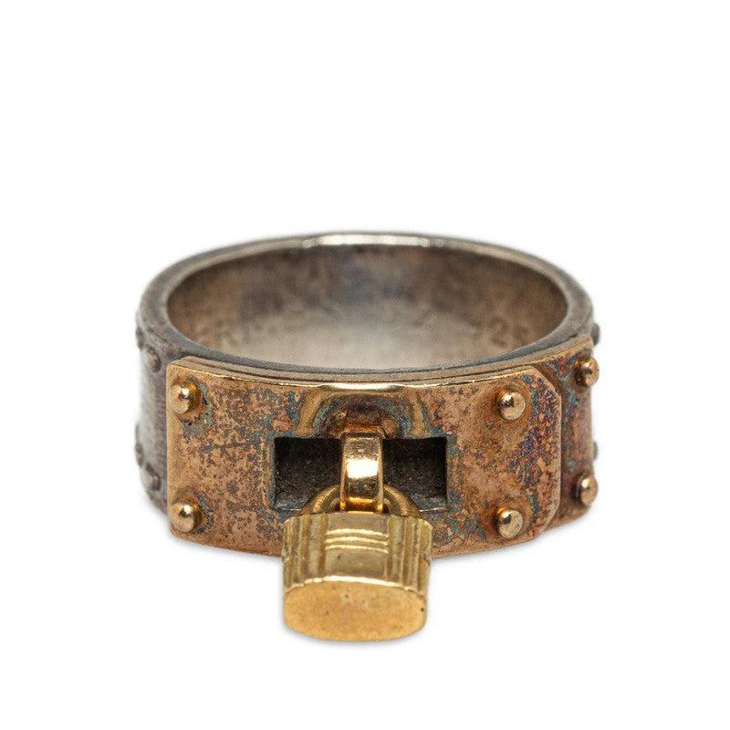 Hermes Hermes Hallmark Ring Silver Gold 1