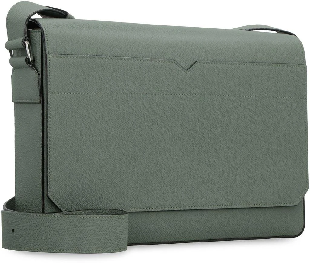 VALEXTRA Valextra V-Line Leather Messenger Bag 3