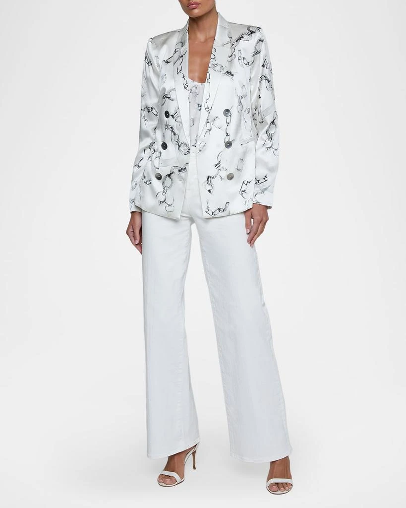 L
Agence Colin Silk Double-Breasted Blazer 2