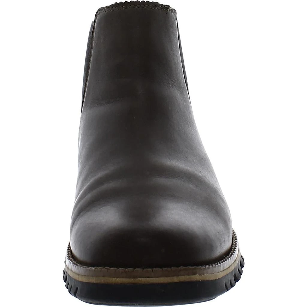 ZeroGrand Cole Haan Mens Leather Pull On Chelsea Boots 3